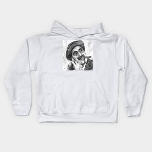 GROUCHO MARX ink portrait .3 Kids Hoodie